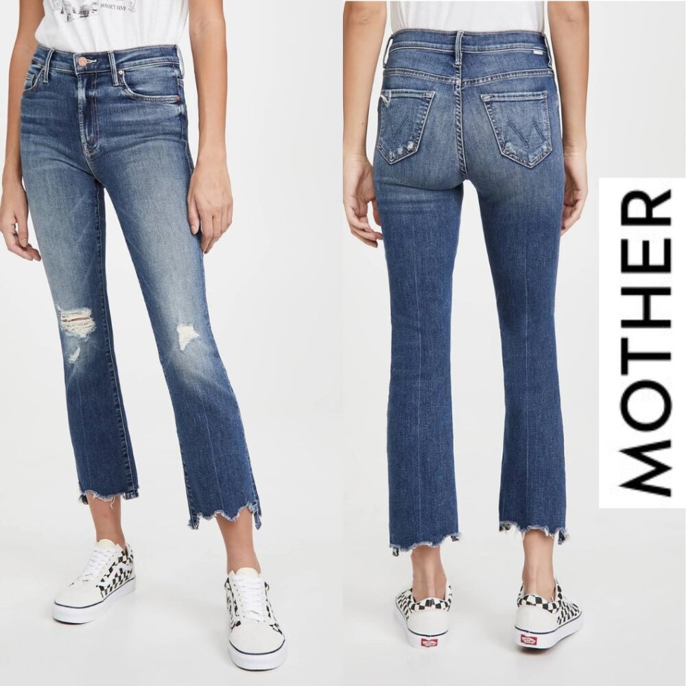 MOTHER | The Insider Crop Step Chew Jeans, size 30